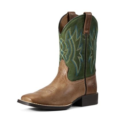 Ariat Western: Pace Setter Botas Western Niños - Marrones / Turquesa (VEUDZ6804)